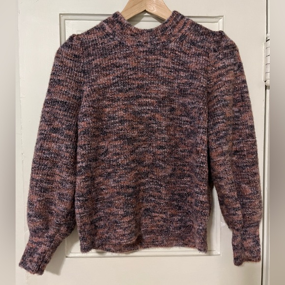 Madewell Space-Dyed Eaton Puff-Sleeve Pullover Sweater - Picture 4 of 9